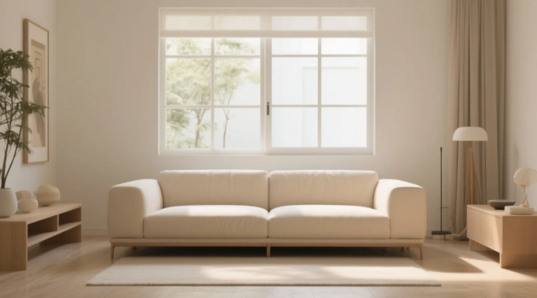 Feng Shui Couch in Front of Window