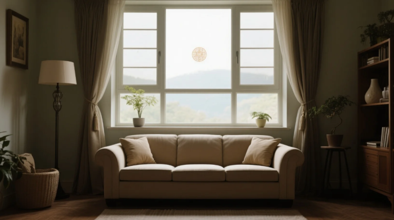 Sofa in Front of Window Feng Shui