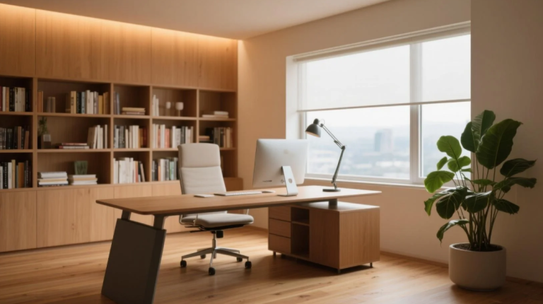 Feng Shui Home Office Layout with Window