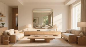 mirror feng shui in living room