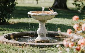 feng shui bird bath placement